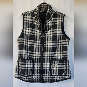 Market and Spruce Plaid‎ quilted vest size medium